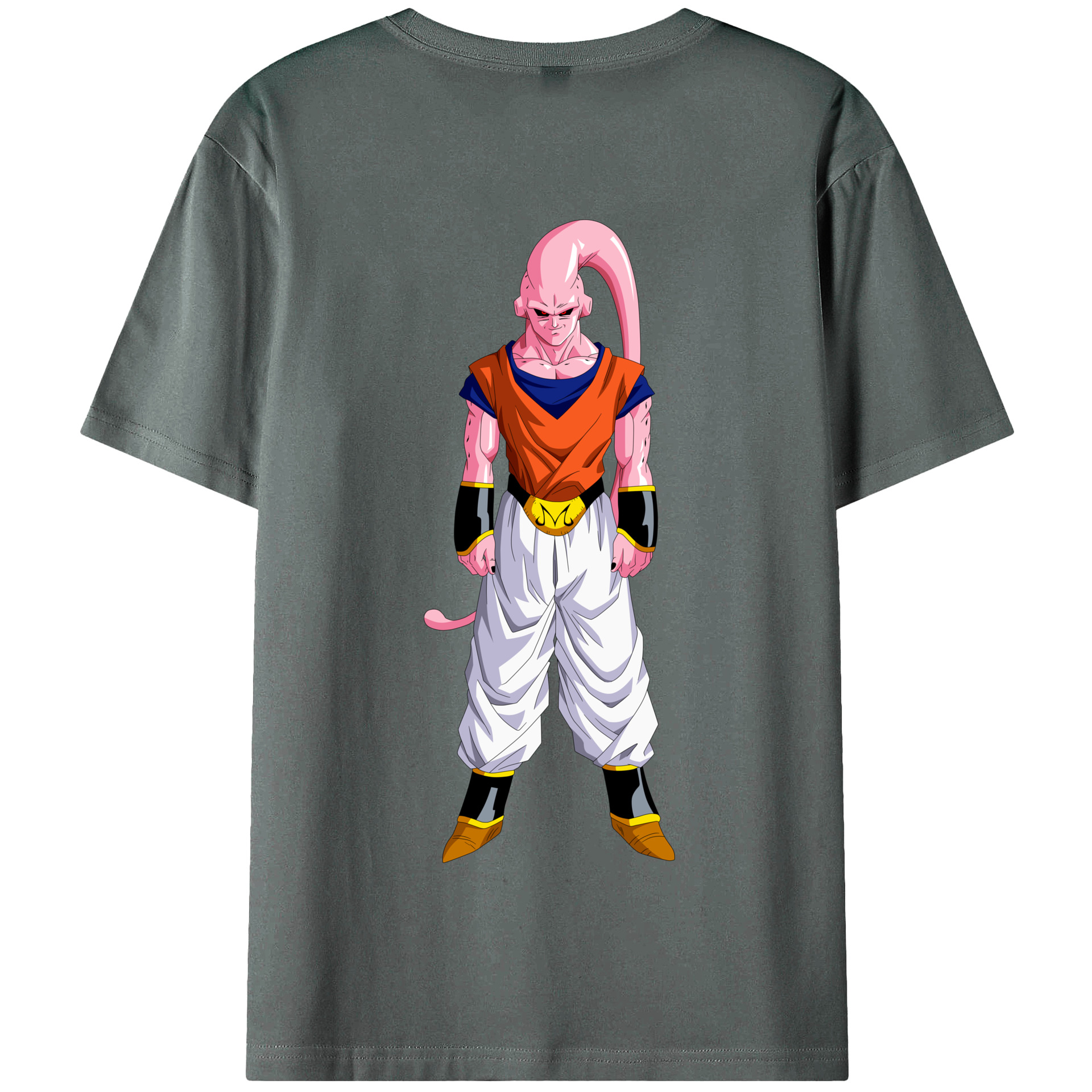 （画像用） ドラゴンボール 魔人ブウ DRAGON BALL Majin Buu 綿100％半袖Tシャツ（背面プリント）
